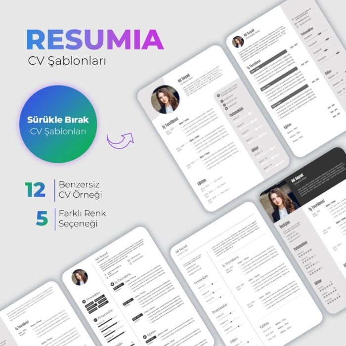 RESUMIA CV Şablonları - Görsel 1